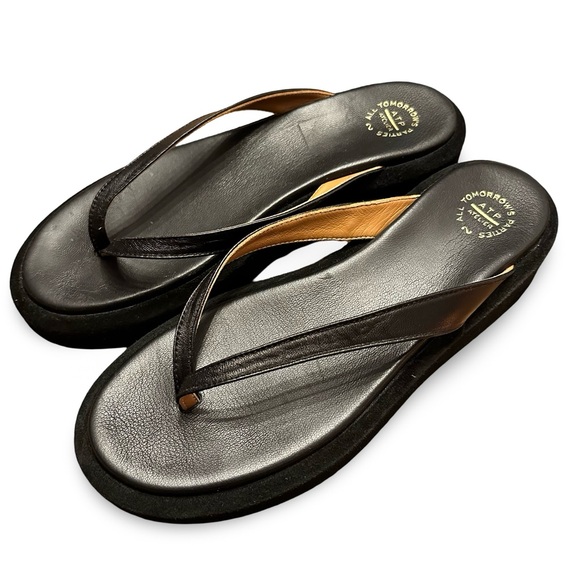 ATP Atelier Roseo Platform Chunky Leather Sandals, Black - Picture 1 of 10